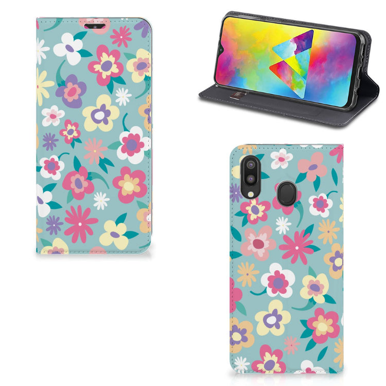 Samsung Galaxy M20 Smart Cover Flower Power