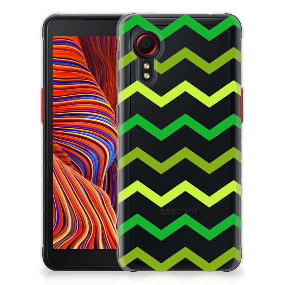 Samsung Galaxy Xcover 5 TPU bumper Zigzag Groen B2C Telecom