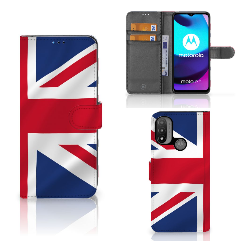 Motorola Moto E20 | E30 | E40 Bookstyle Case Groot-BrittanniÃĢ