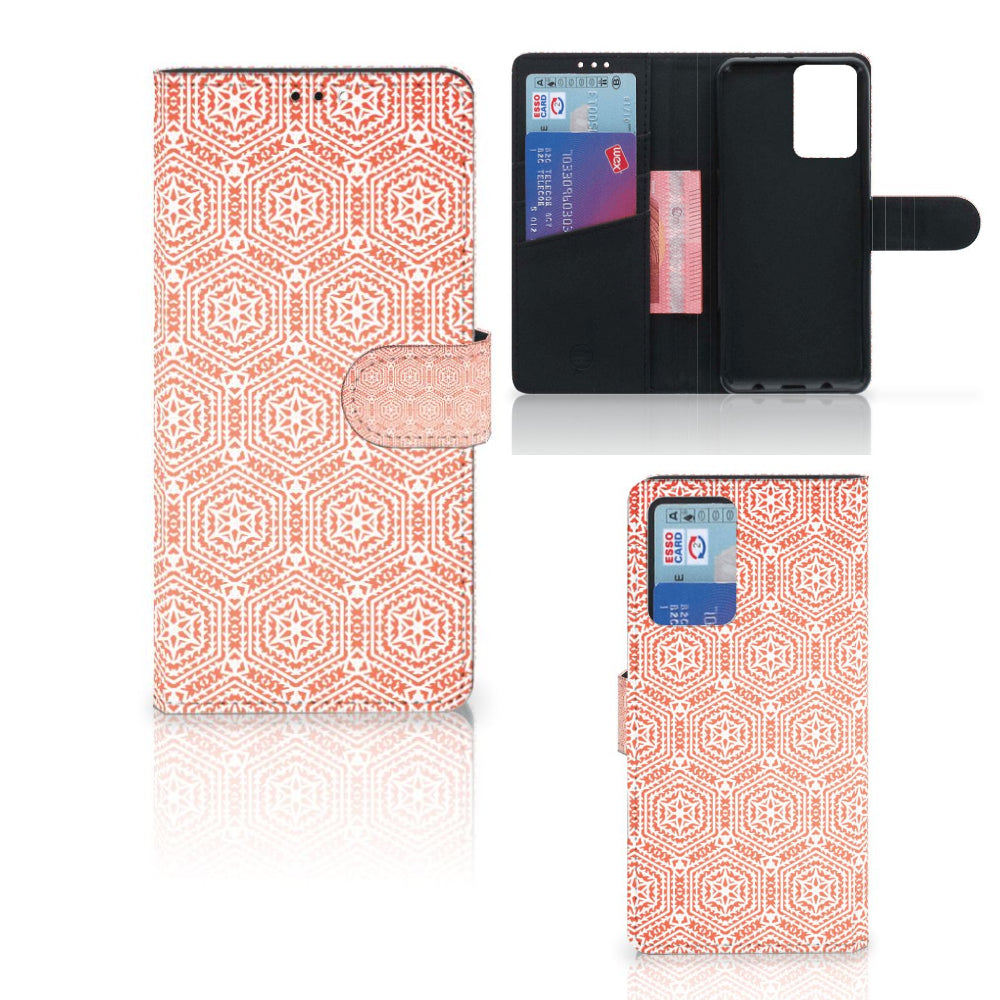 Xiaomi Redmi Note 10 Pro Telefoon Hoesje Pattern Orange