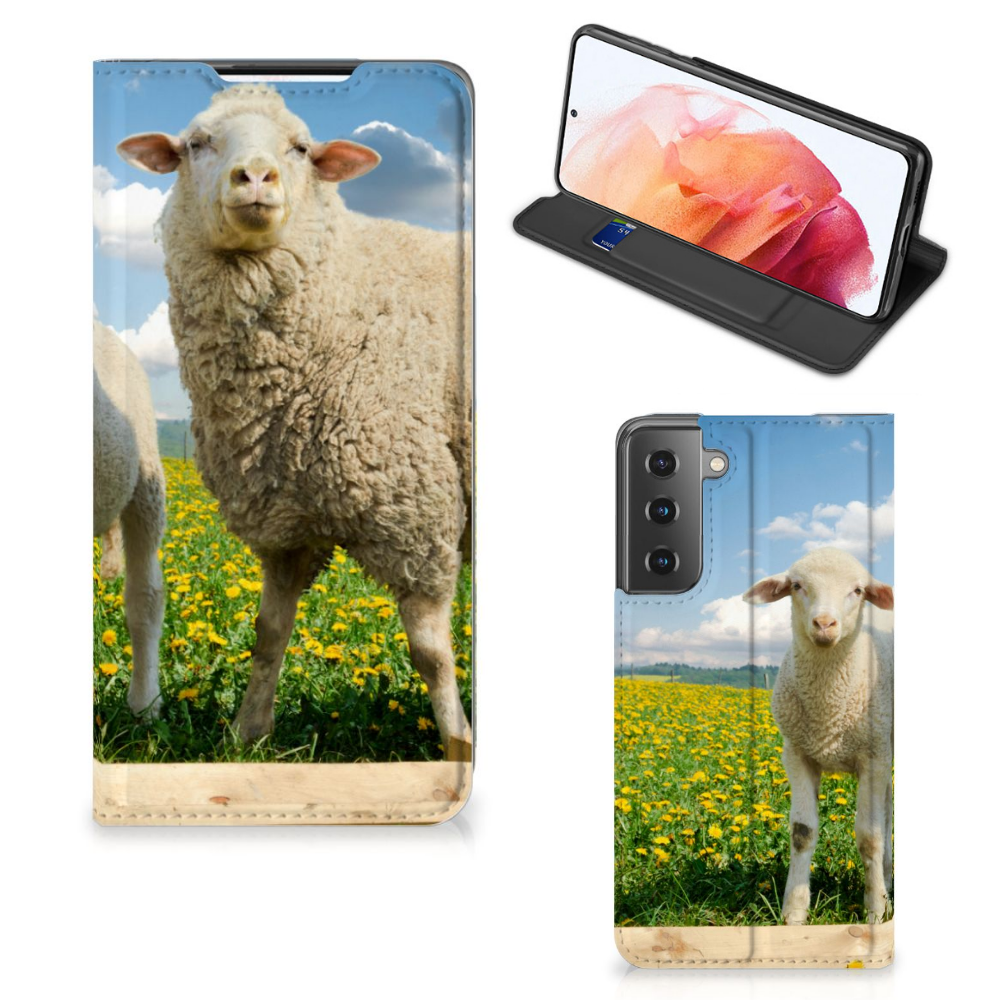 Samsung Galaxy S21 Hoesje maken Schaap en Lammetje - B2C Telecom