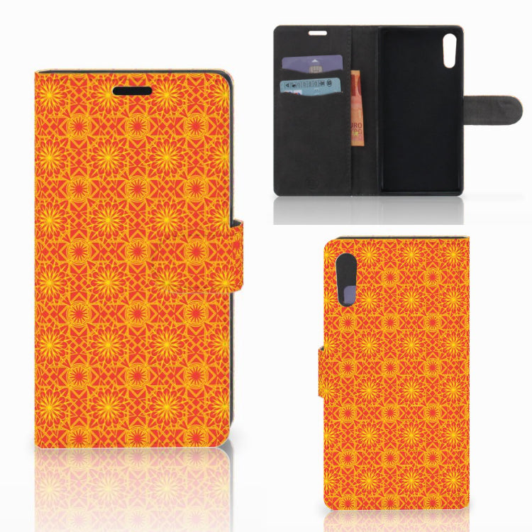 Sony Xperia XZ | Sony Xperia XZs Telefoon Hoesje Batik Oranje