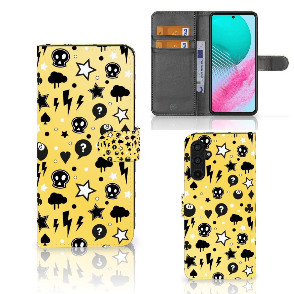 Telefoonhoesje met Naam Samsung Galaxy M54 Punk Geel
