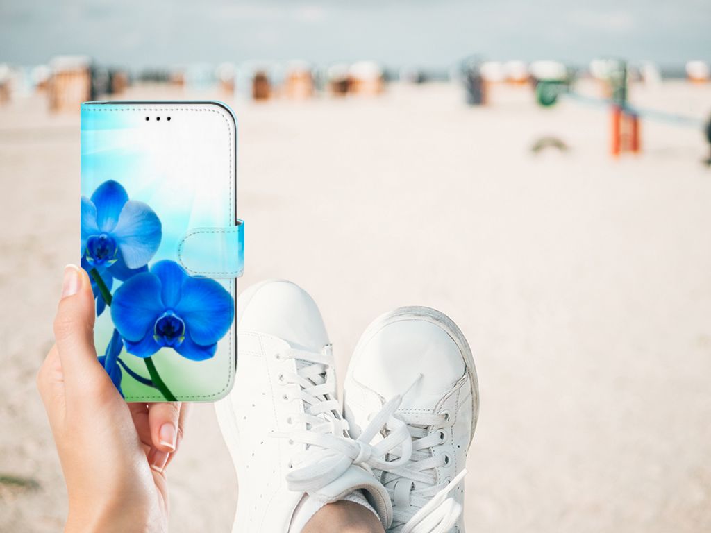 Apple iPhone 11 Hoesje Orchidee Blauw - Cadeau voor je Moeder