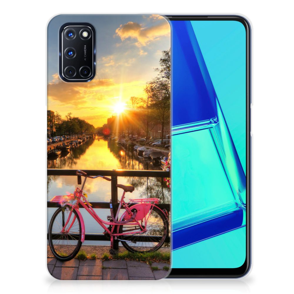 OPPO A52 | A72 Siliconen Back Cover Amsterdamse Grachten