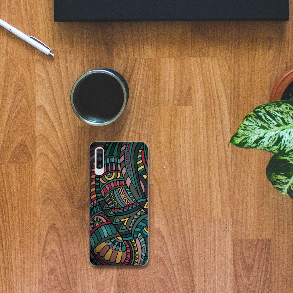 Samsung Galaxy A70 TPU bumper Aztec