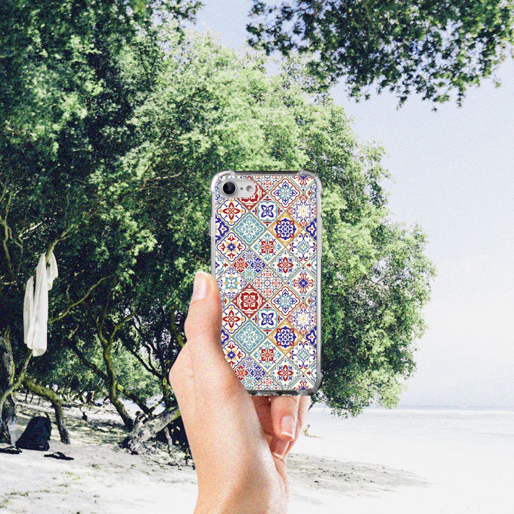 iPhone SE 2022/2020 | iPhone 8/7 Anti-Shock Hoesje Tiles Color B2C Telecom