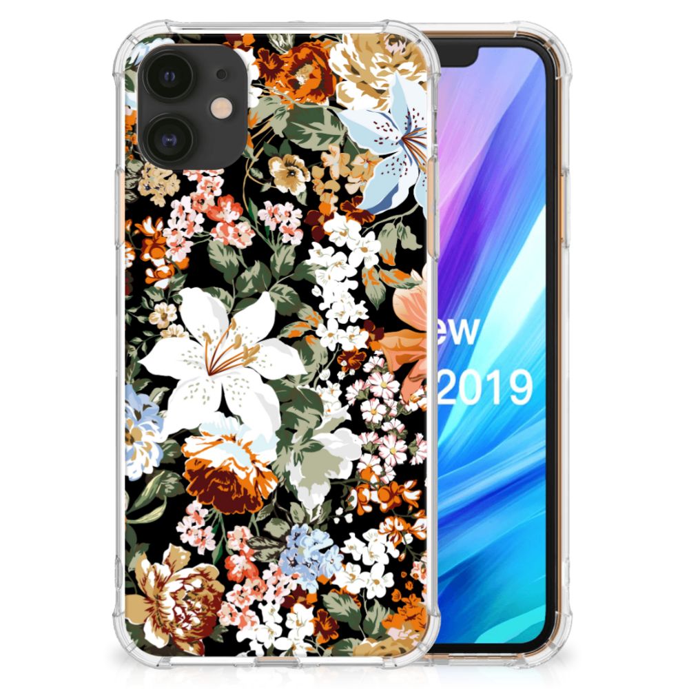 Case voor Apple iPhone 11 Dark Flowers B2C Telecom