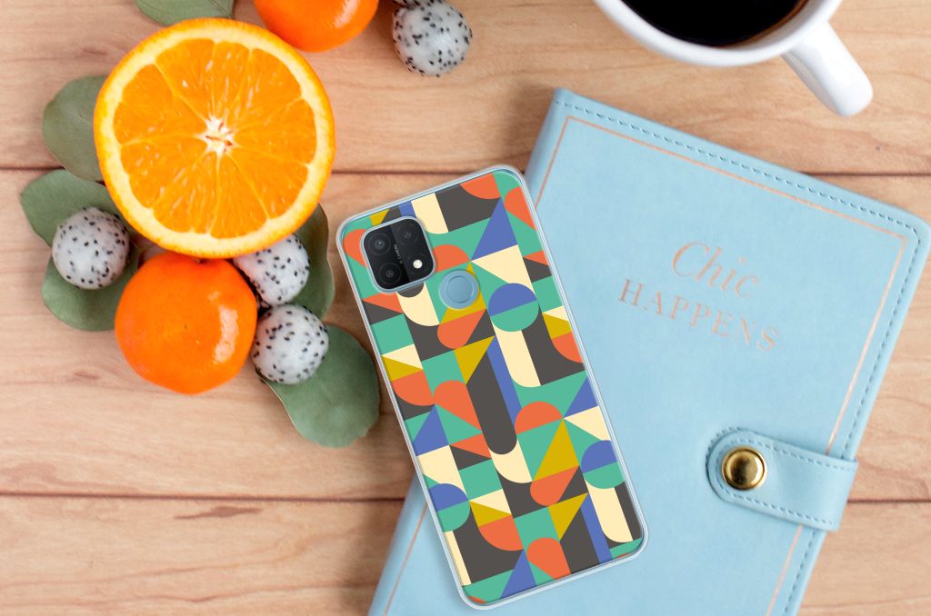 OPPO A15 TPU bumper Funky Retro B2C Telecom