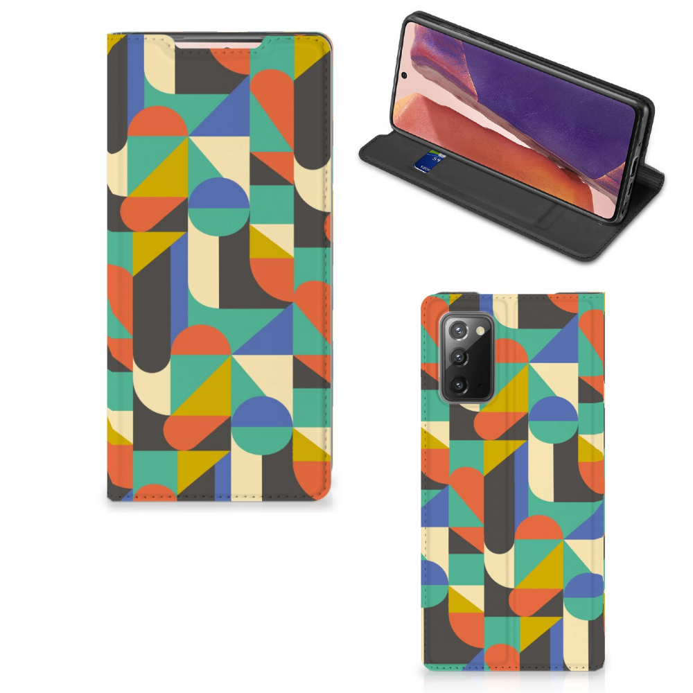 Samsung Galaxy Note20 Hoesje met Magneet Funky Retro - B2C Telecom