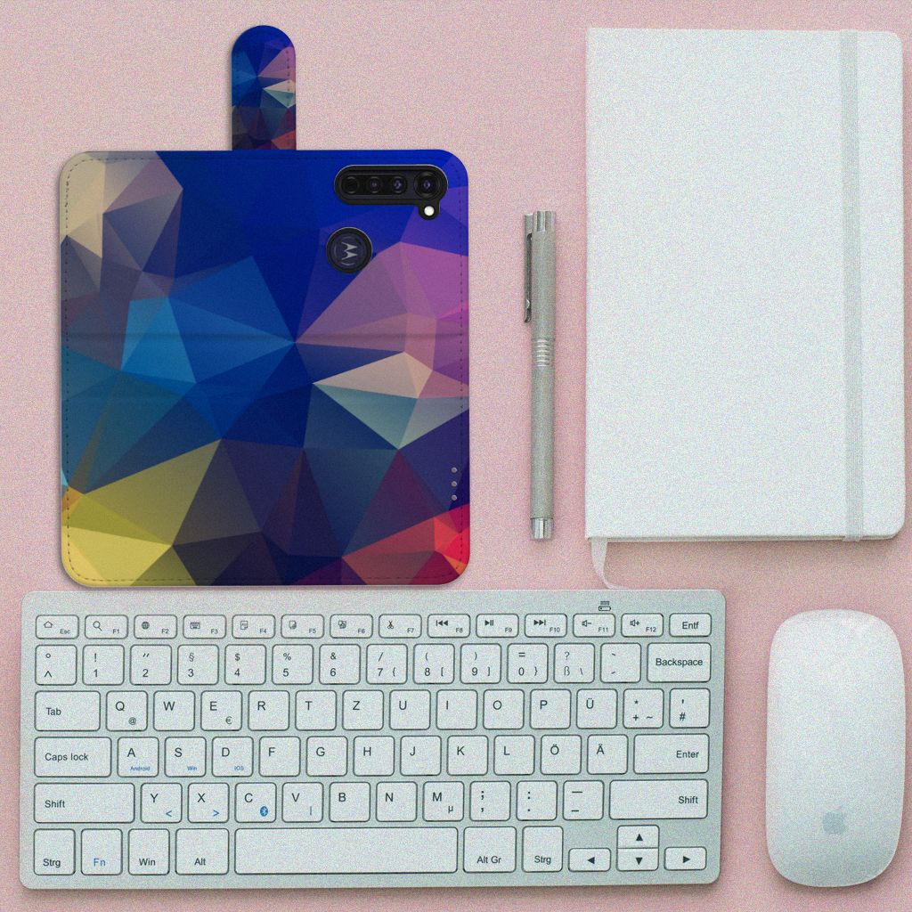 Motorola Moto G Pro Book Case Polygon Dark