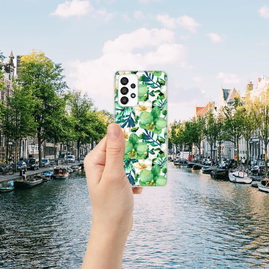 Samsung Galaxy A33 5G TPU Case Orchidee Groen B2C Telecom