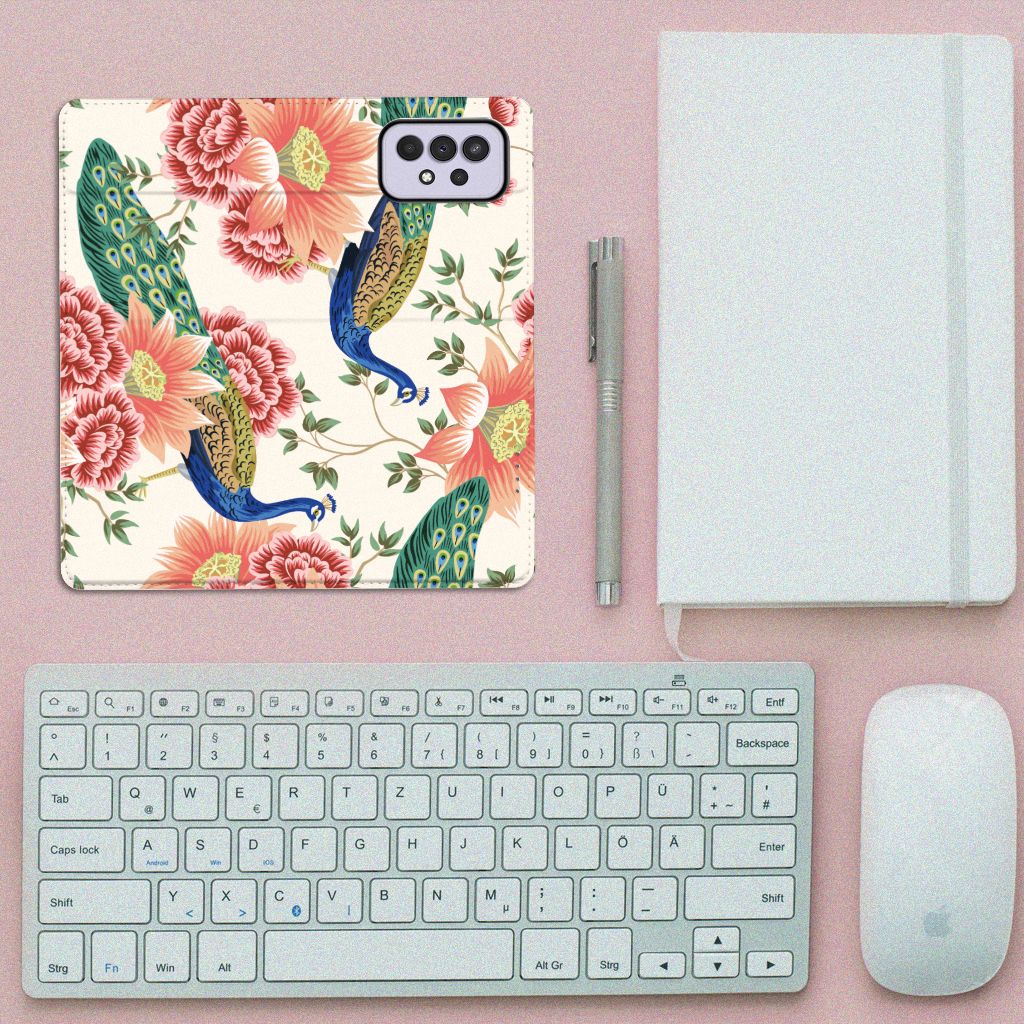 Hoesje maken voor Samsung Galaxy A33 5G Pink Peacock - B2C Telecom
