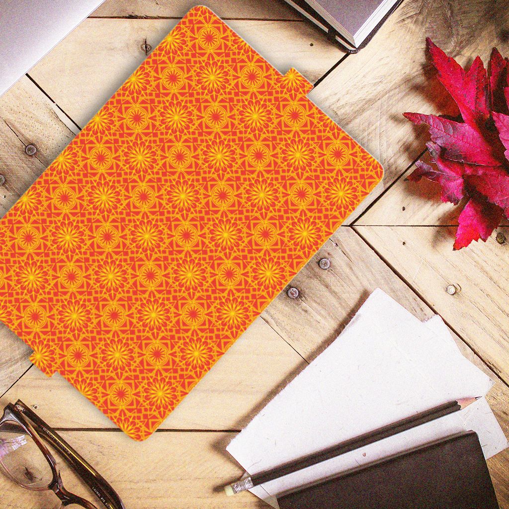 Lenovo Tab E10 Tablet Hoes Batik Oranje