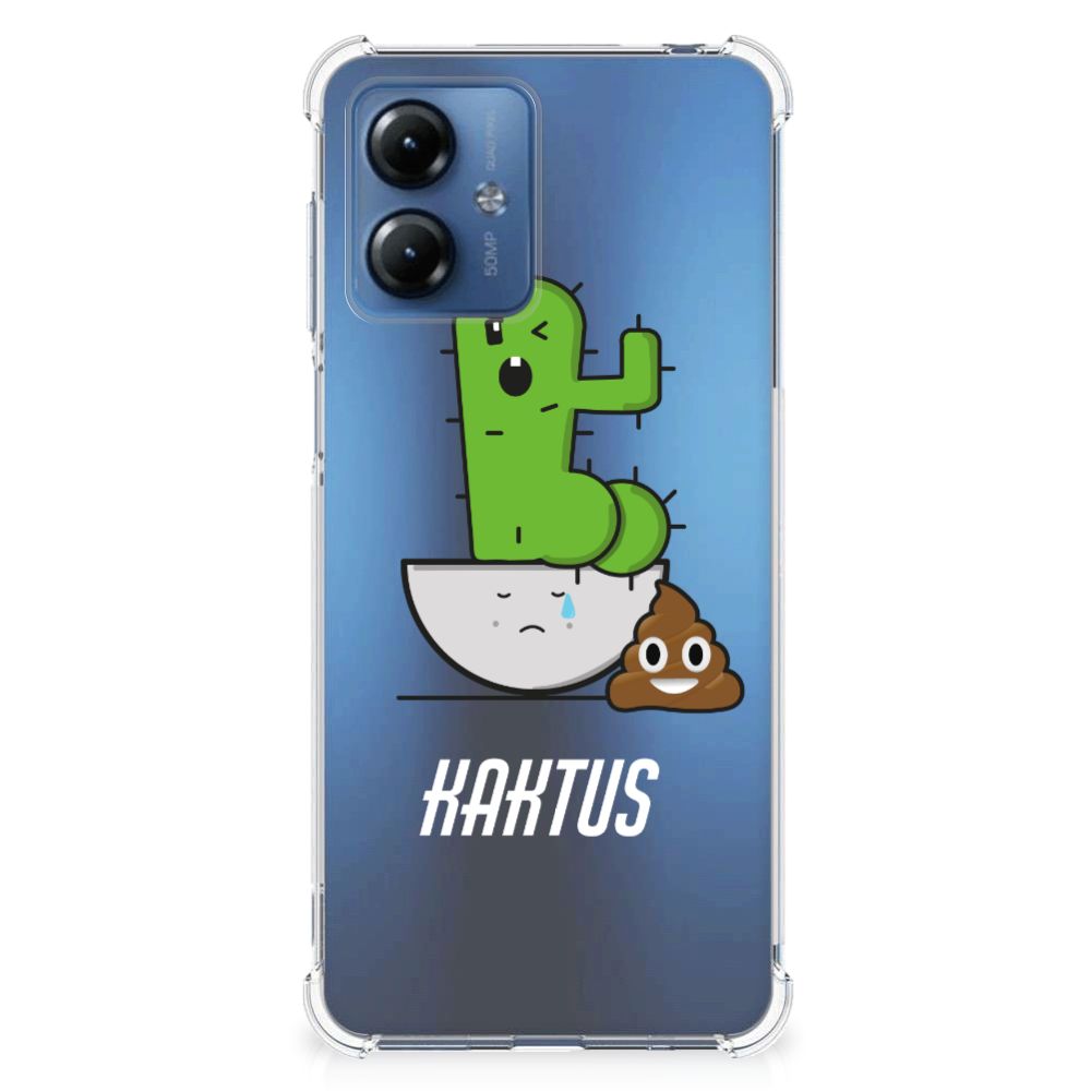 Motorola Moto G14 Stevig Bumper Hoesje Cactus Poo B2C Telecom