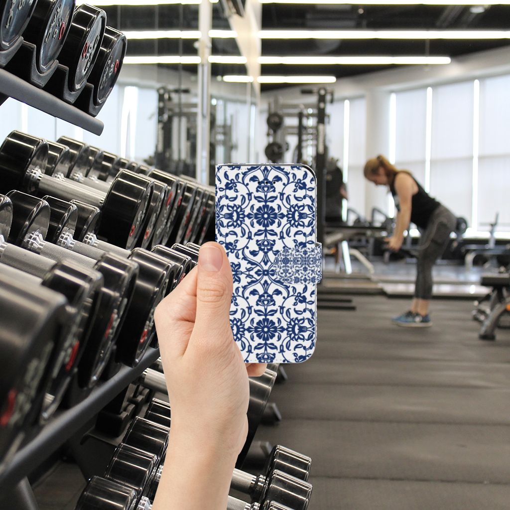 Apple iPhone 6 | 6s Hoesje Flower Blue
