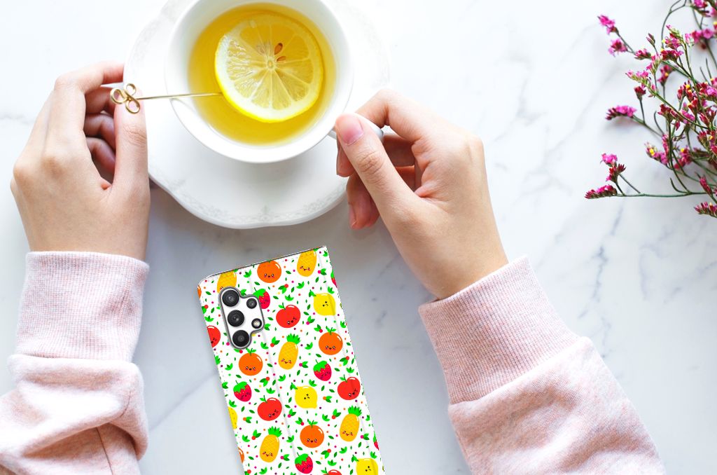 Samsung Galaxy A32 4G | A32 5G Enterprise Editie Flip Style Cover Fruits - B2C Telecom
