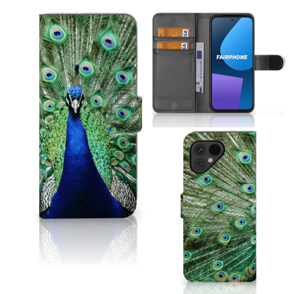 Fairphone 5 Telefoonhoesje met Pasjes Pauw