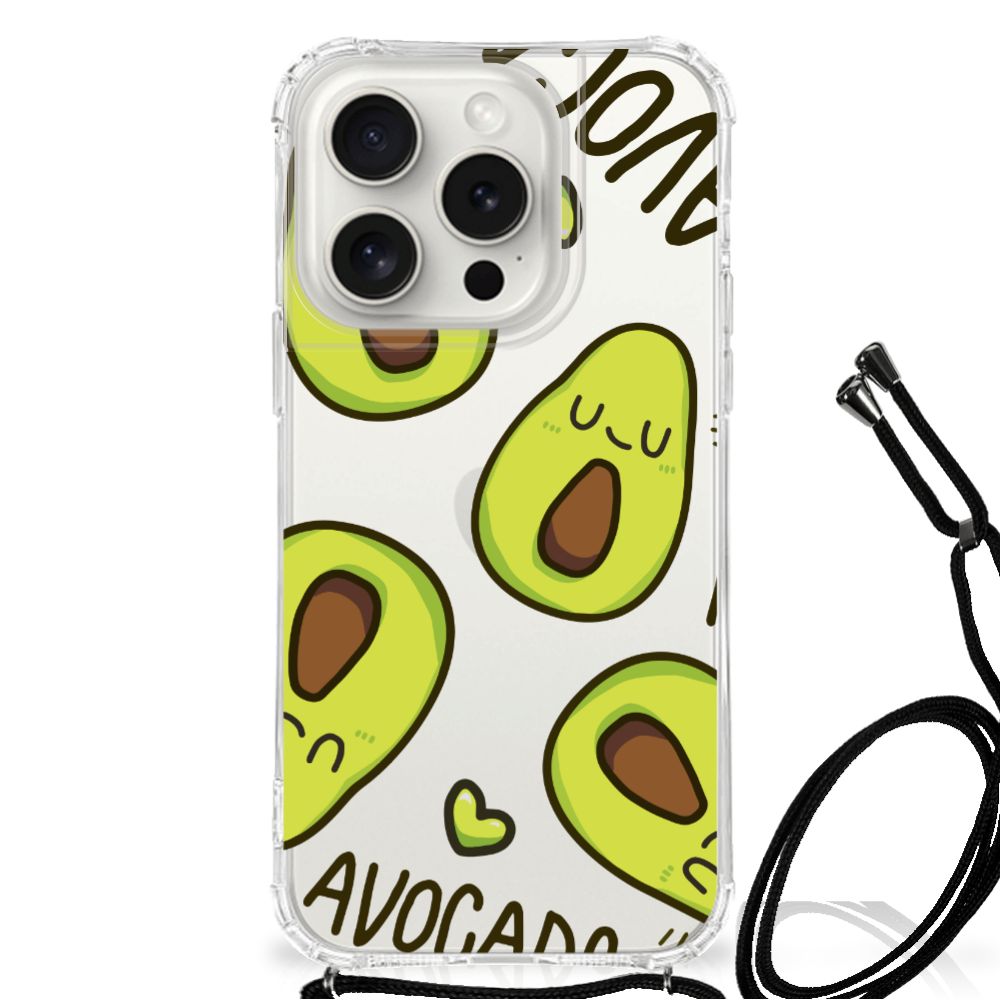 iPhone 15 Pro Stevig Bumper Hoesje Avocado Singing B2C Telecom
