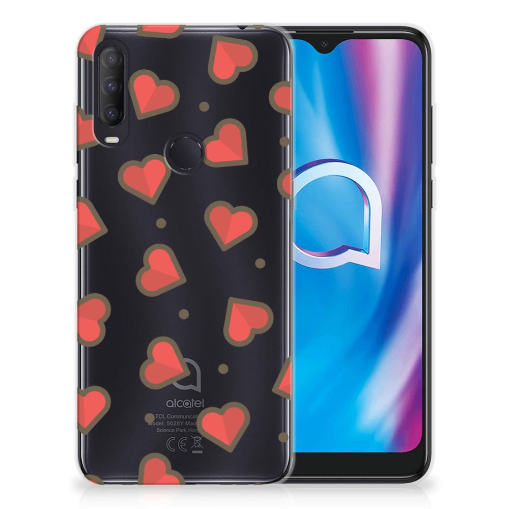Alcatel 1S (2020) TPU bumper Hearts B2C Telecom