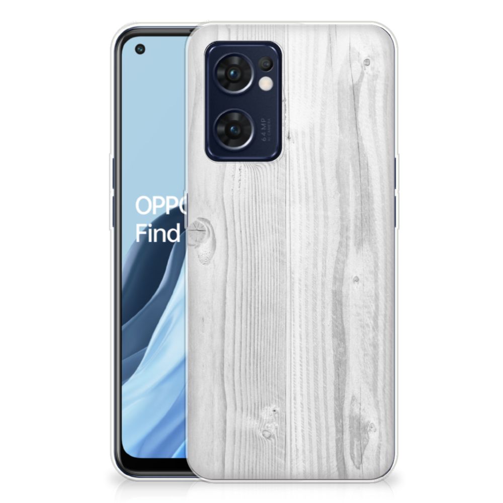 OPPO Reno 7 5G | Find X5 Lite Bumper Hoesje White Wood
