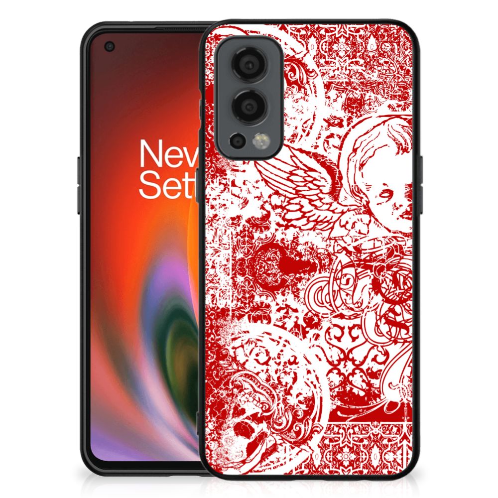 Telefoonhoesje OnePlus Nord 2 Angel Skull Rood
