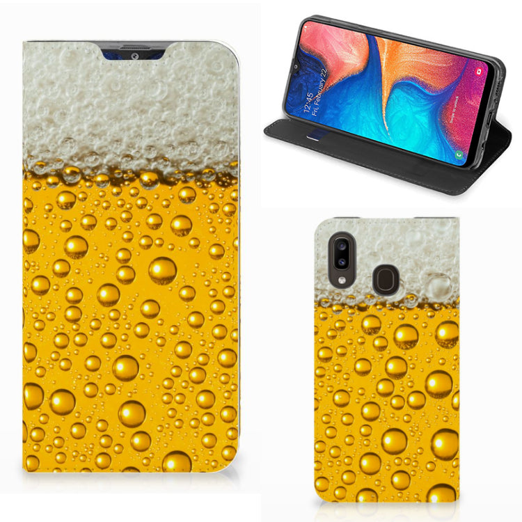 Samsung Galaxy A30 Flip Style Cover Bier