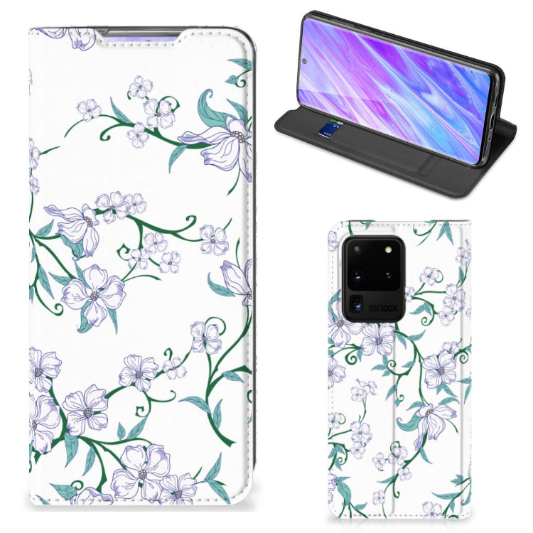 Samsung Galaxy S20 Ultra Uniek Smart Cover Blossom White