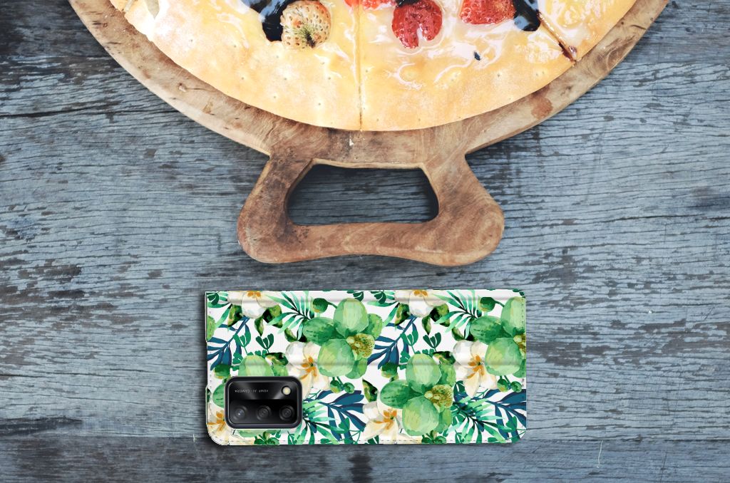 OPPO A74 4G Smart Cover Orchidee Groen - B2C Telecom