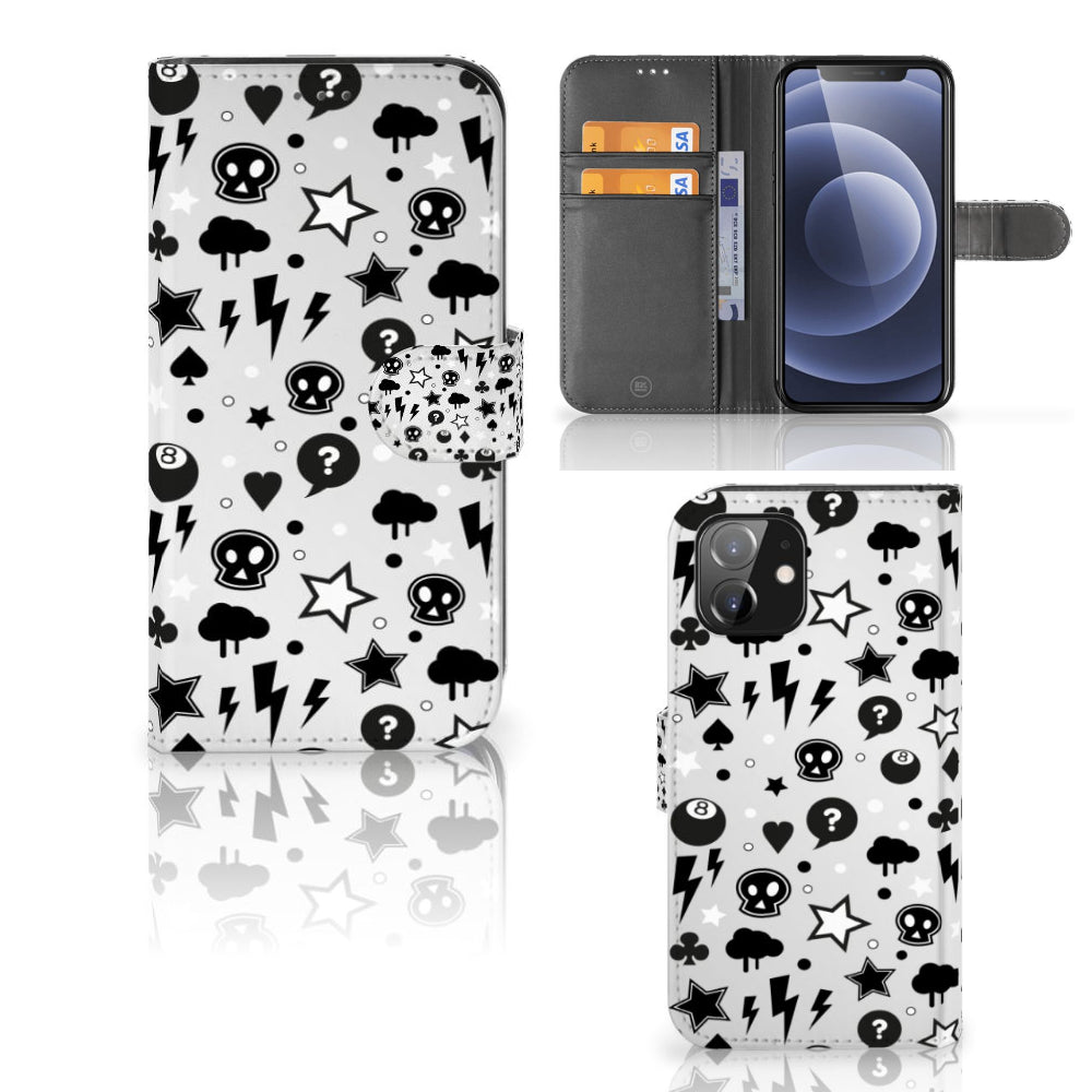 Telefoonhoesje met Naam iPhone 12 | 12 Pro (6.1") Silver Punk