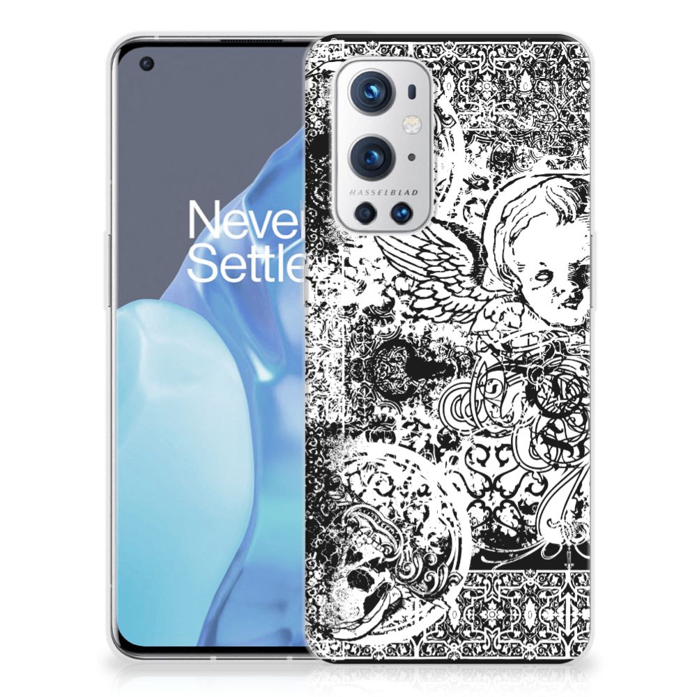 Silicone Back Case OnePlus 9 Pro Skulls Angel