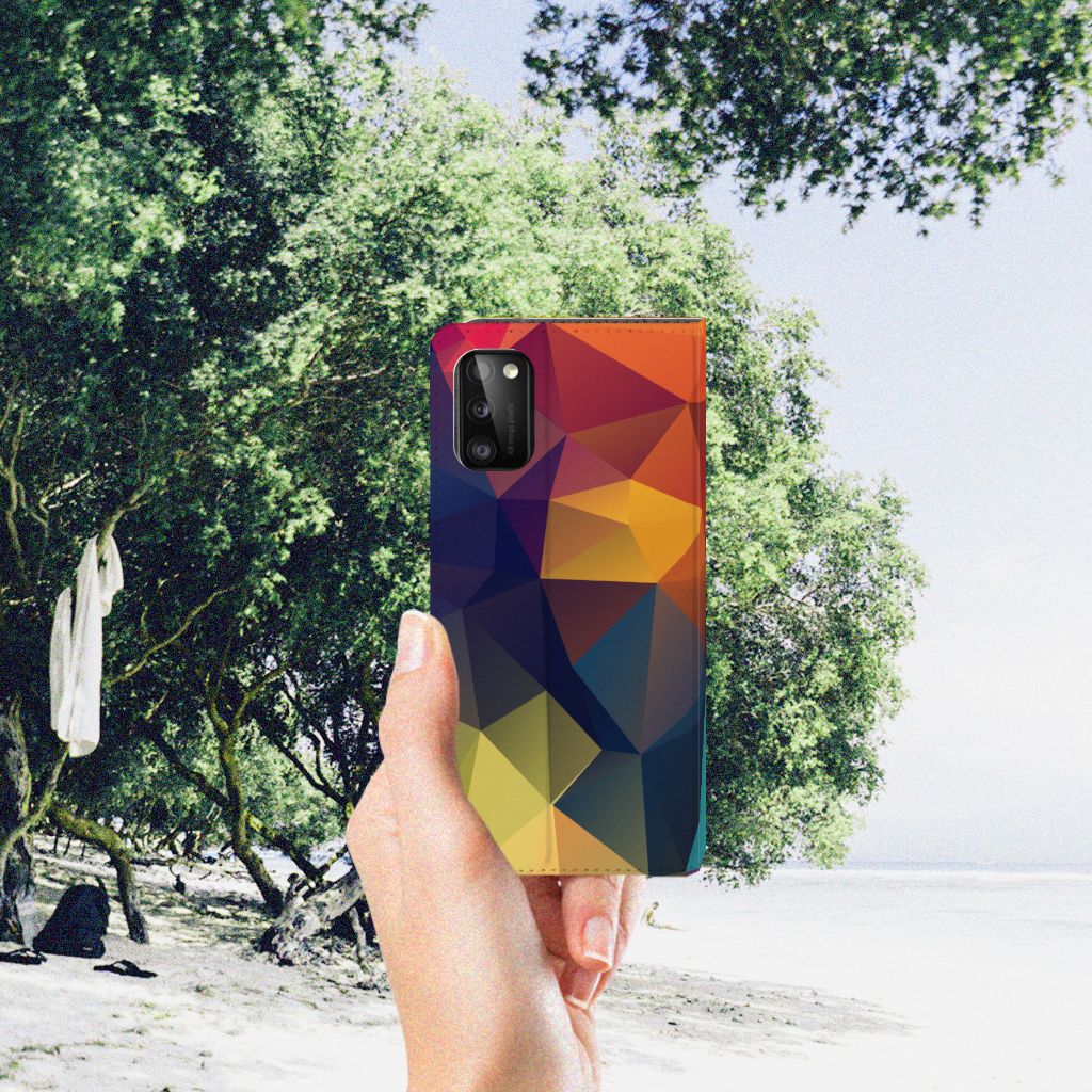 Samsung Galaxy A41 Stand Case Polygon Color - B2C Telecom
