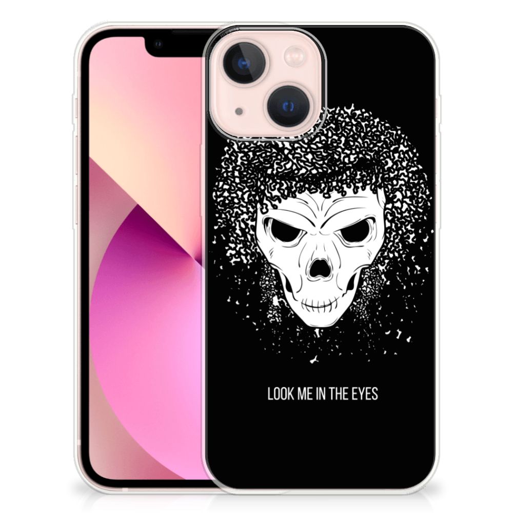 Silicone Back Case iPhone 13 mini Skull Hair