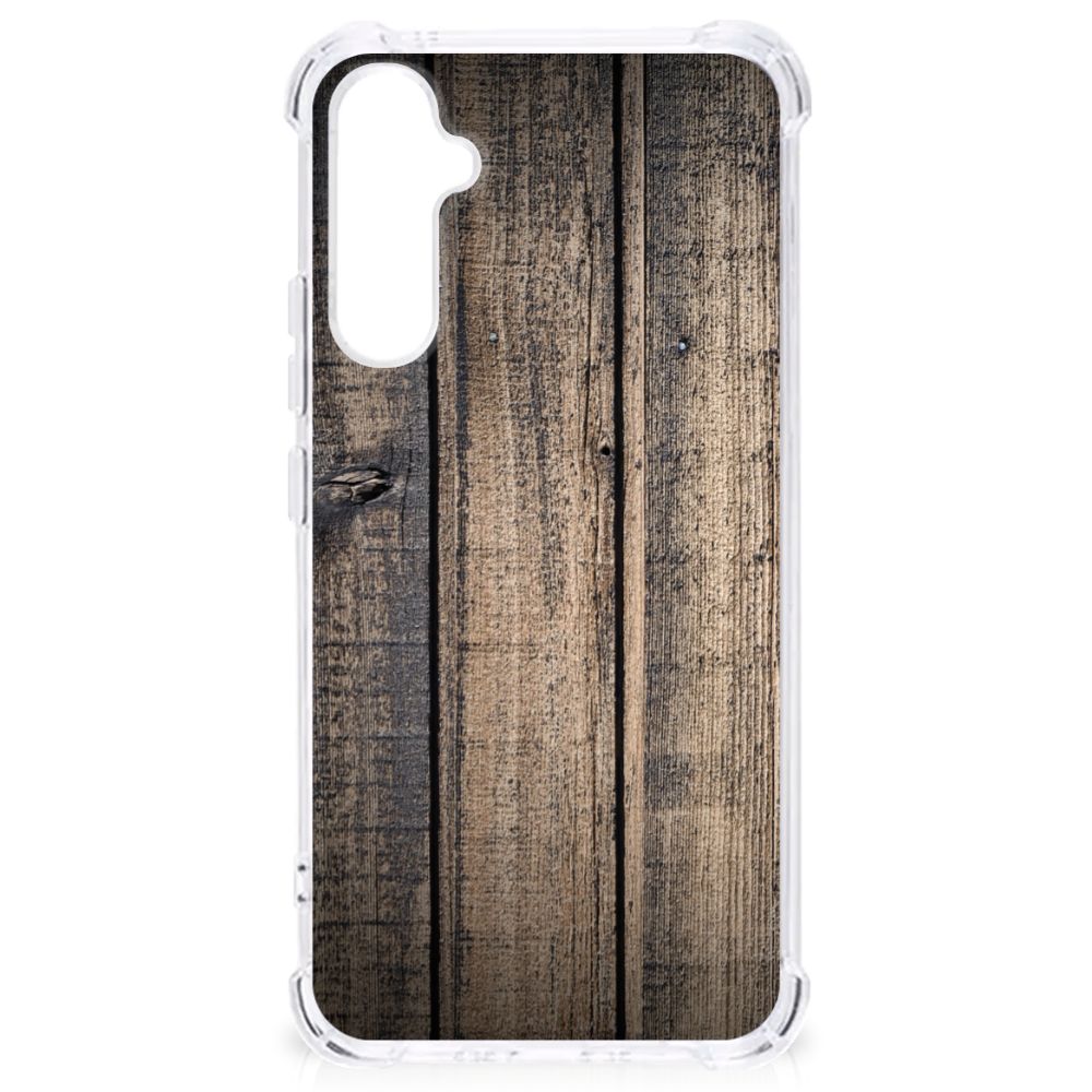 Samsung Galaxy A34 Stevig Telefoonhoesje Steigerhout