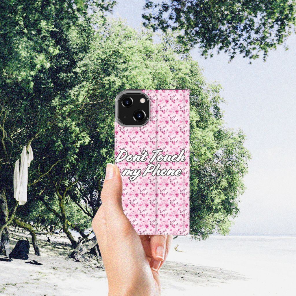 iPhone 14 Design Case Flowers Pink DTMP