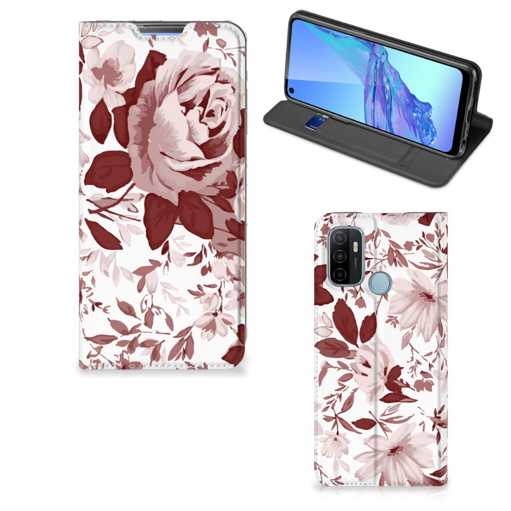 Bookcase OPPO A53 | A53s Watercolor Flowers - B2C Telecom