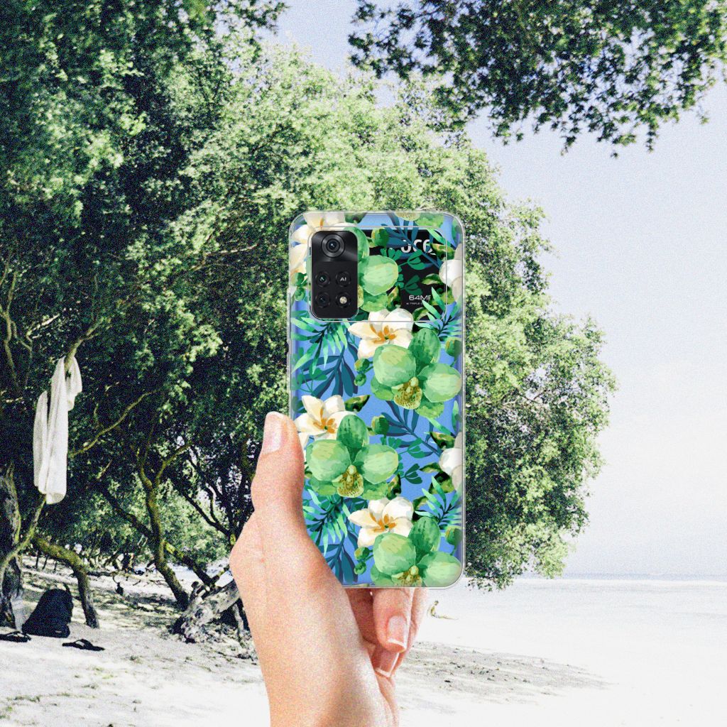 Xiaomi Poco M4 Pro 4G TPU Case Orchidee Groen B2C Telecom