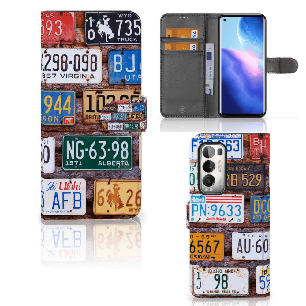 OPPO Find X3 Neo 5G Telefoonhoesje met foto Kentekenplaten