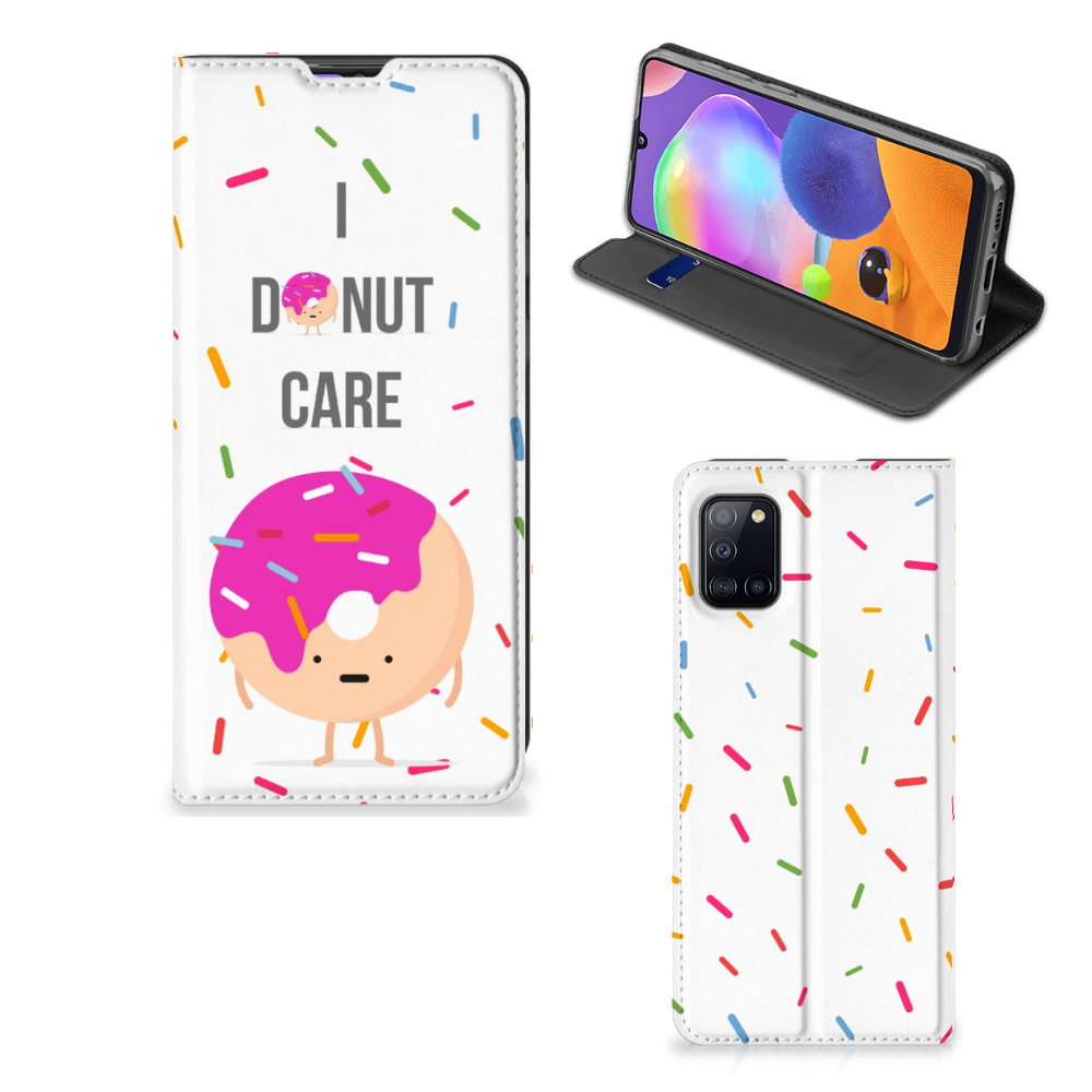Samsung Galaxy A31 Flip Style Cover Donut Roze - B2C Telecom