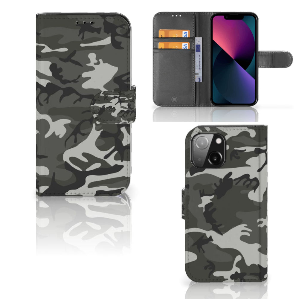 iPhone 13 Mini Telefoon Hoesje Army Light
