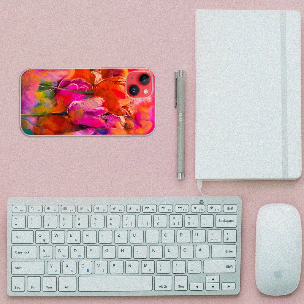 Hoesje maken iPhone 14 Plus Tulips B2C Telecom