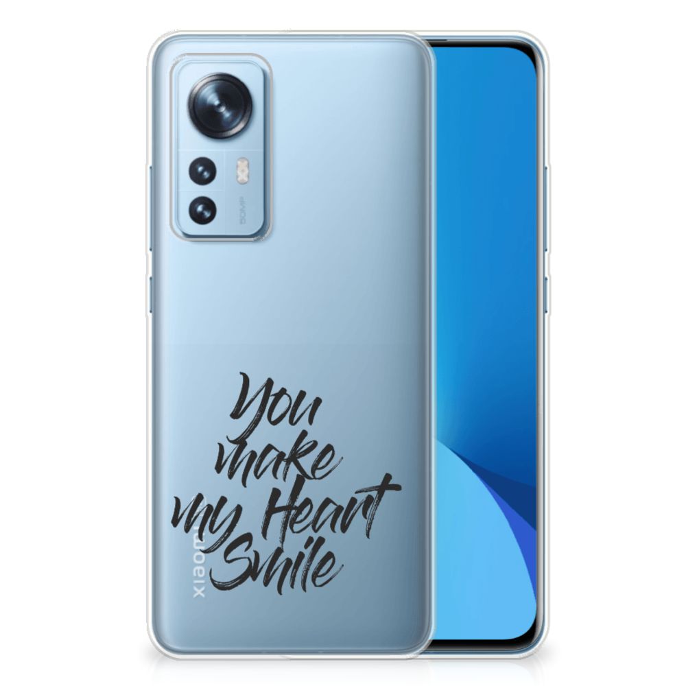 Xiaomi 12 | 12X Siliconen hoesje met naam Heart Smile B2C Telecom