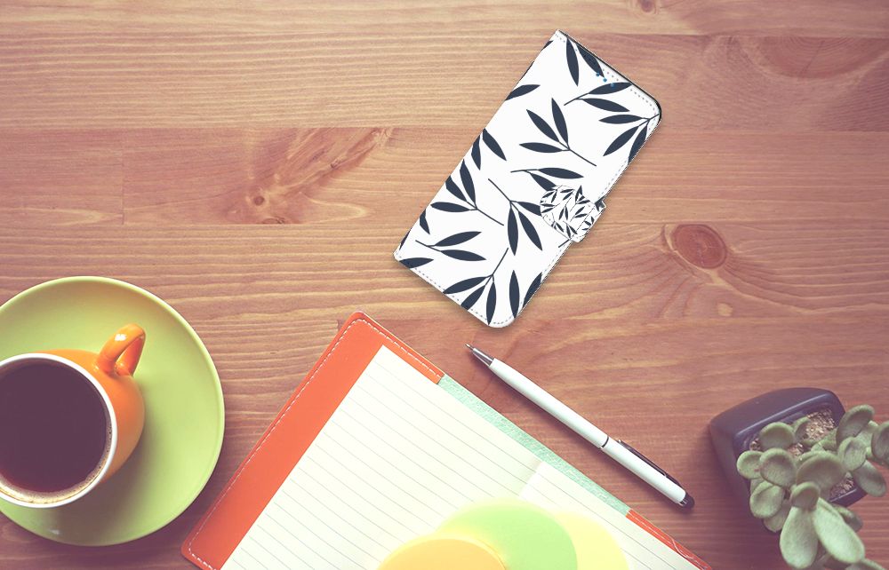 Motorola Moto E32 | Moto E32s Hoesje Leaves Blue