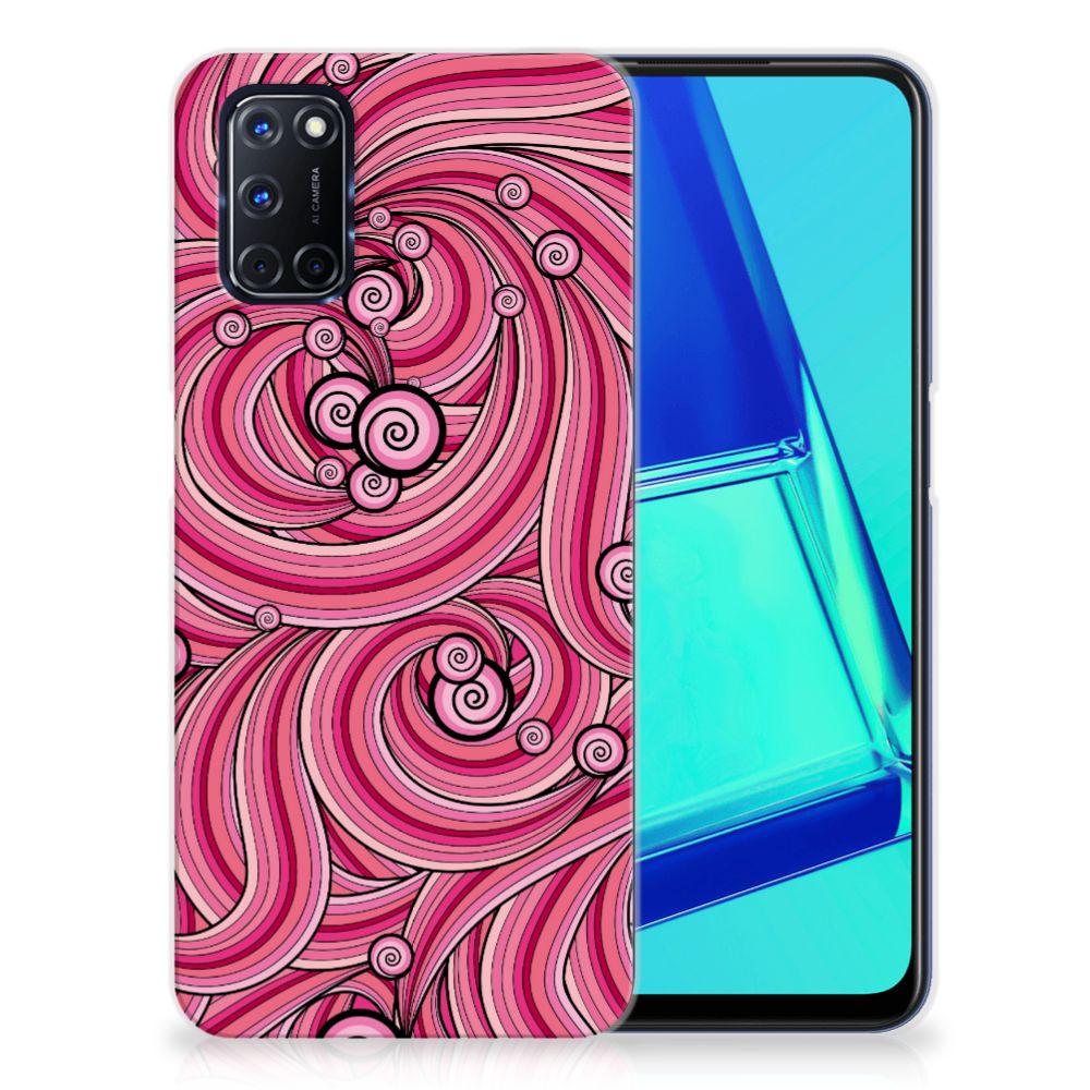 OPPO A52 | A72 Hoesje maken Swirl Pink