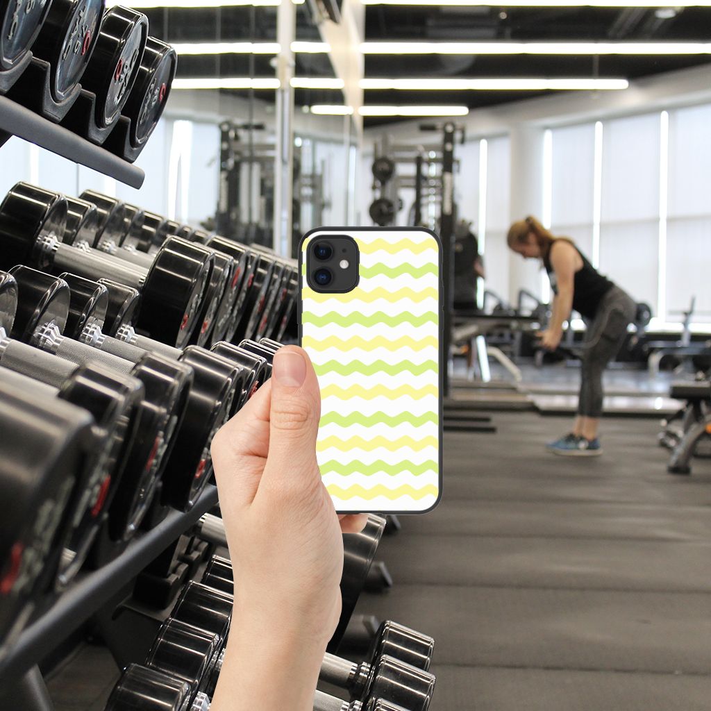 iPhone 11 Back Case Waves Yellow B2C Telecom