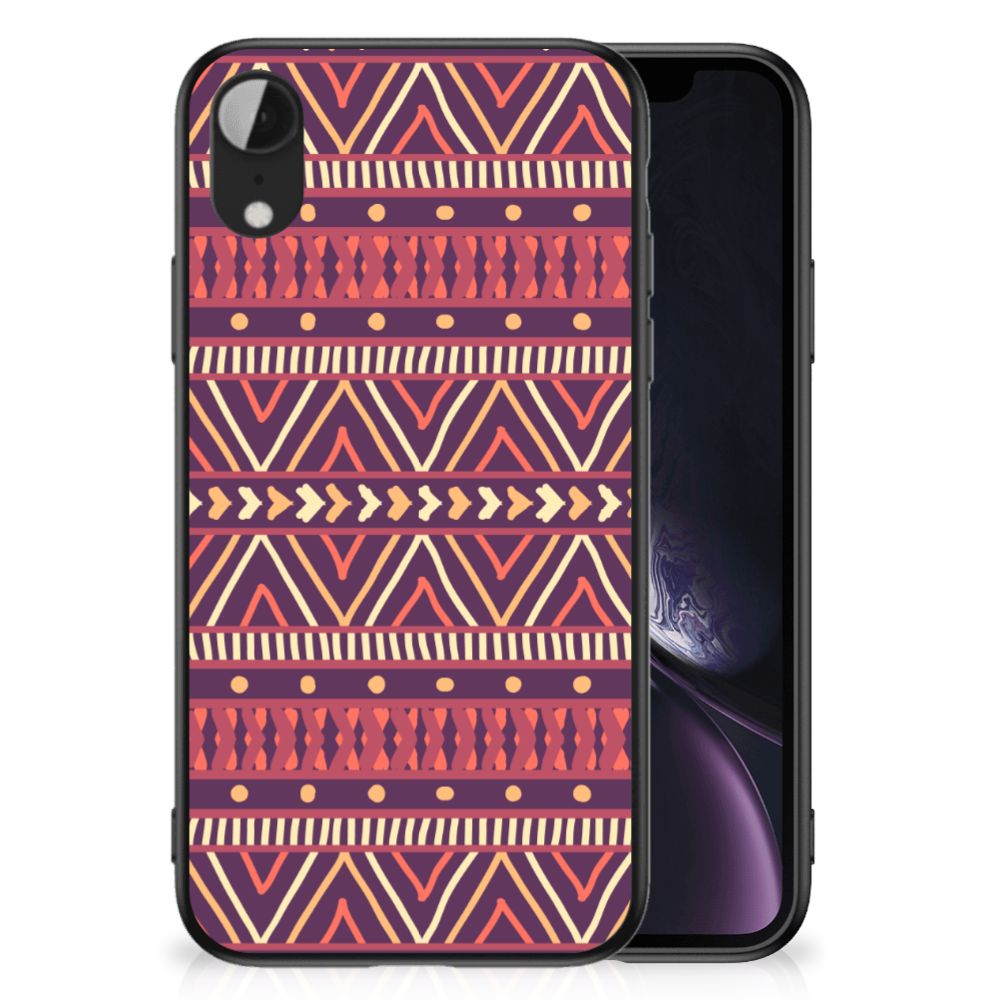 Apple iPhone XR Back Case Aztec Paars