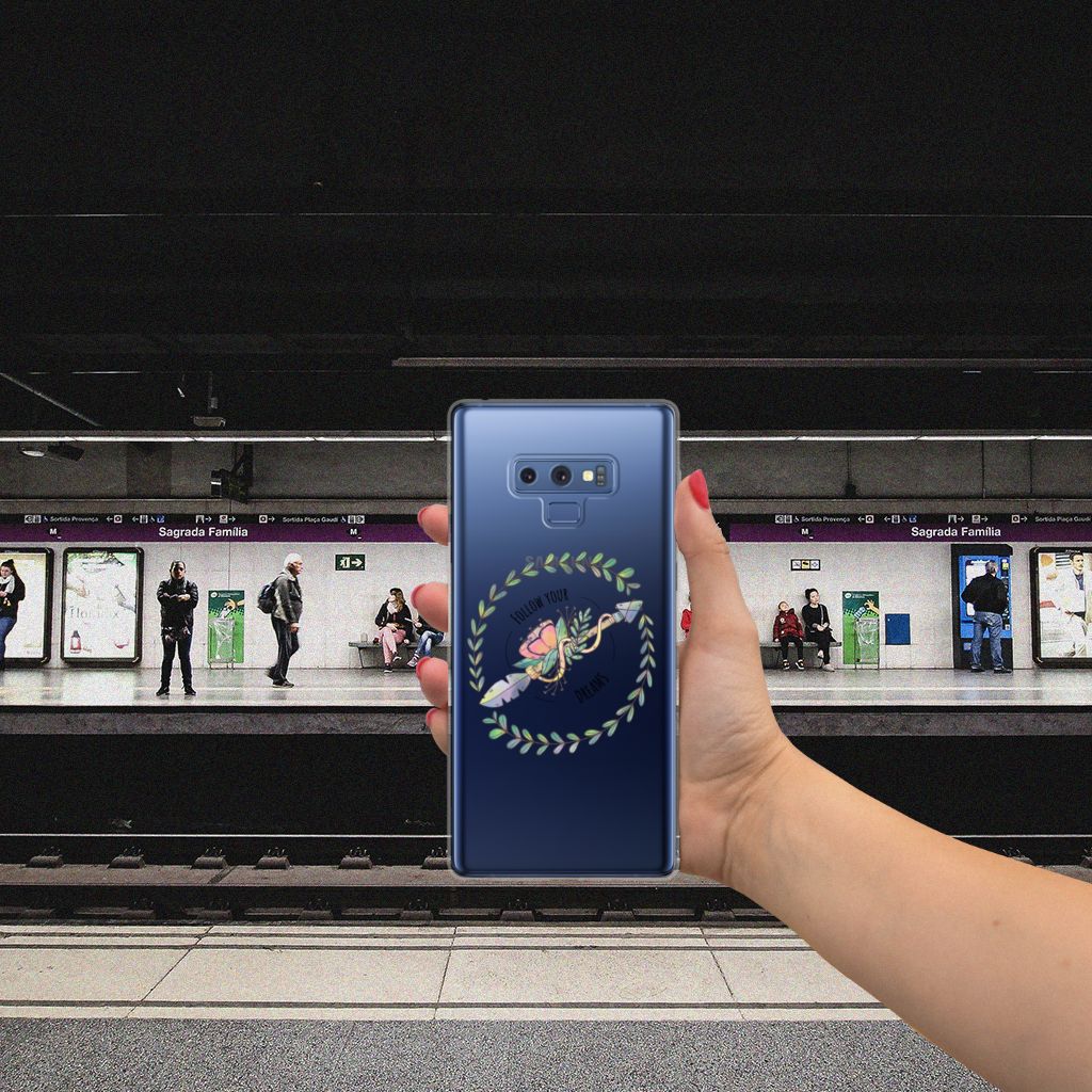 Samsung Galaxy Note 9 Telefoonhoesje met Naam Boho Dreams