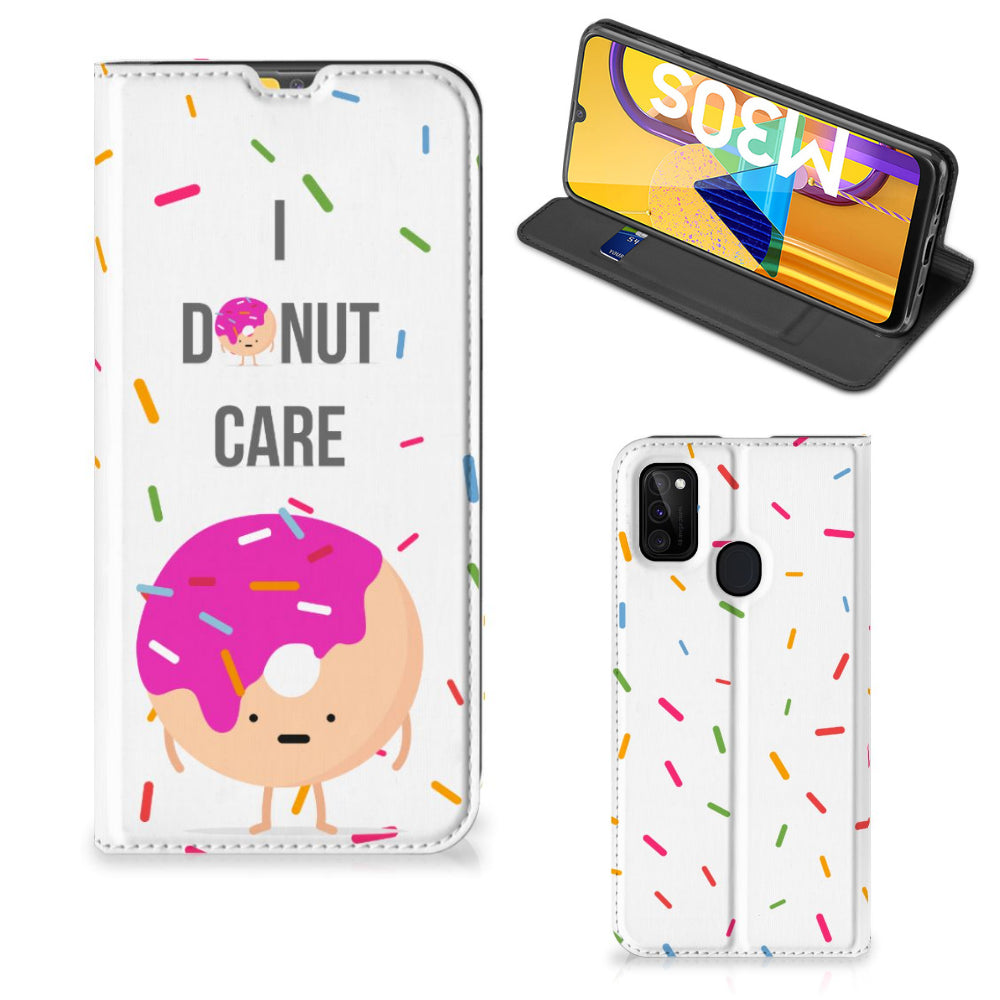 Samsung Galaxy M30s | M21 Flip Style Cover Donut Roze