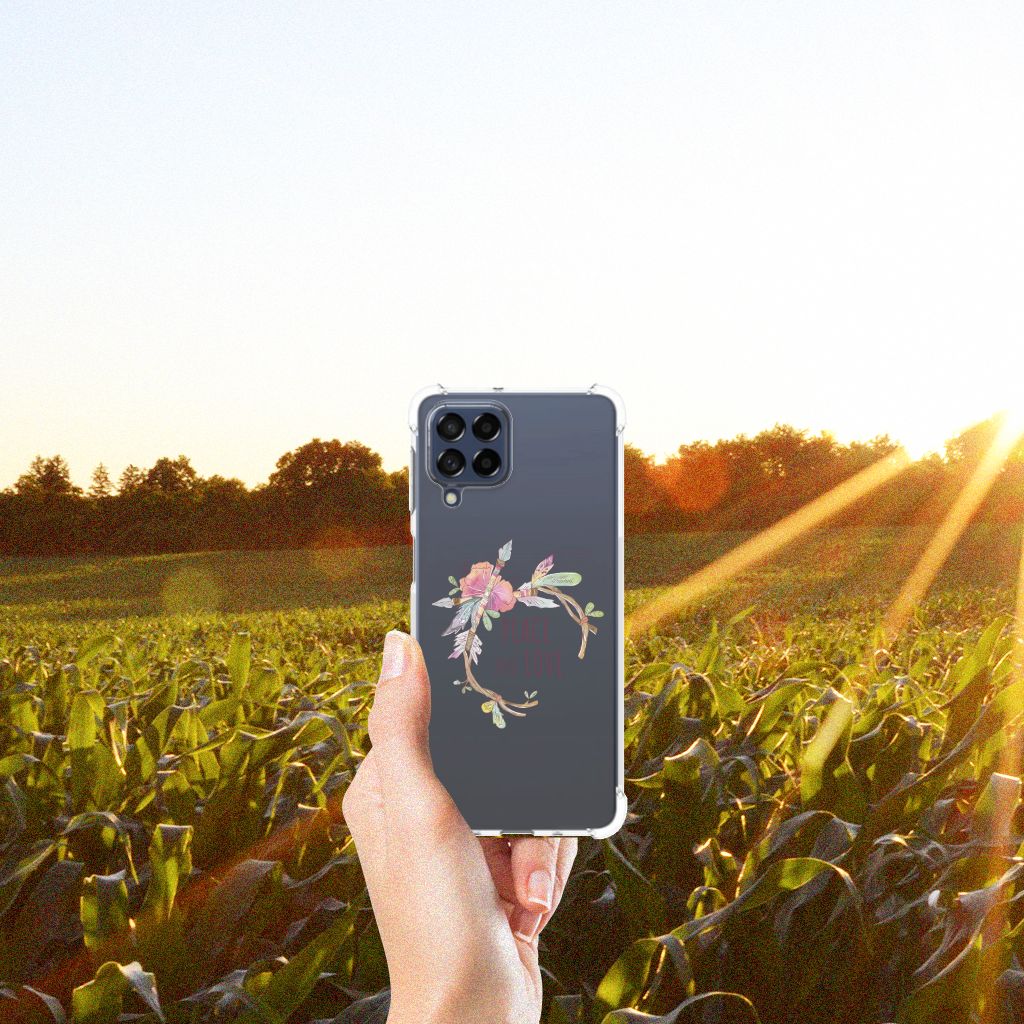 Samsung Galaxy M53 Stevig Bumper Hoesje Boho Text B2C Telecom