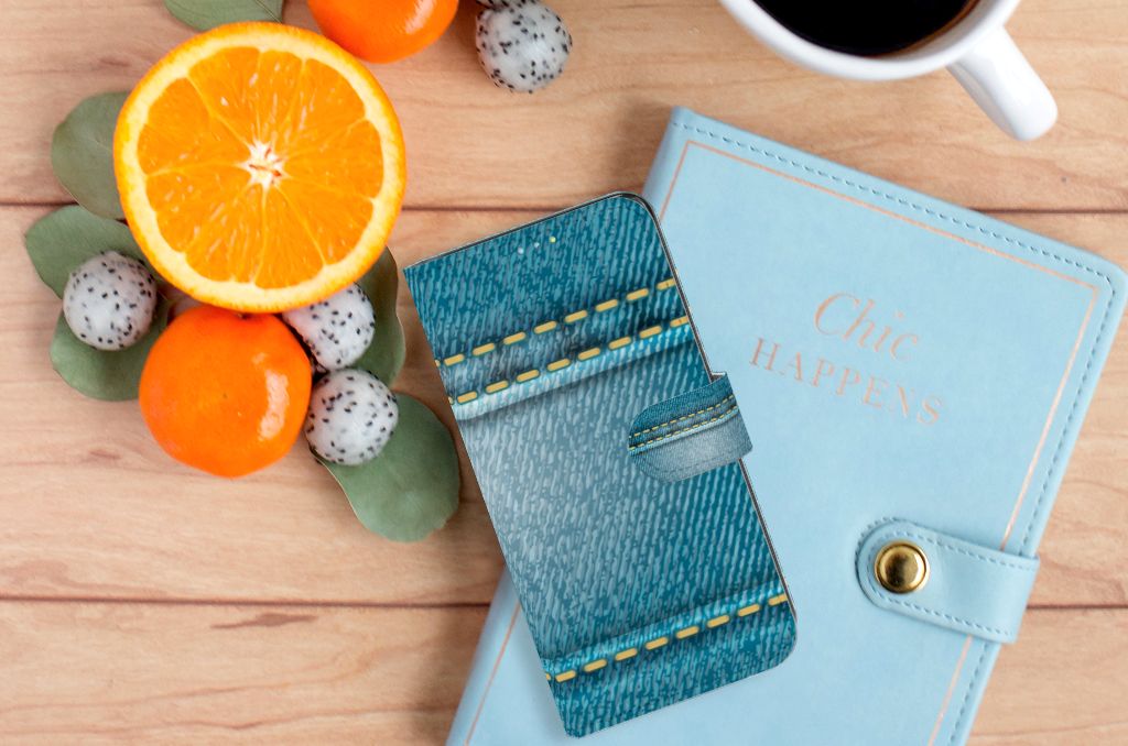 Samsung Galaxy A52 Wallet Case met Pasjes Jeans